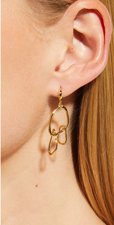 Alexis Bittar Twisted Gold Small Mobile Earrings