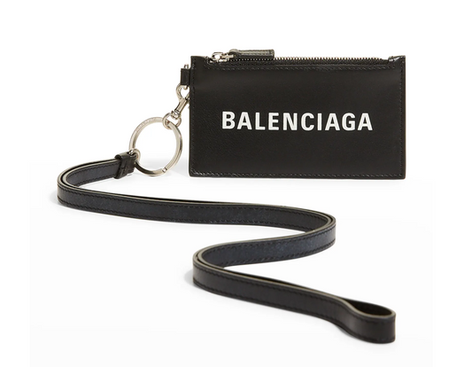 Balenciaga Men's Card Case Key Ring