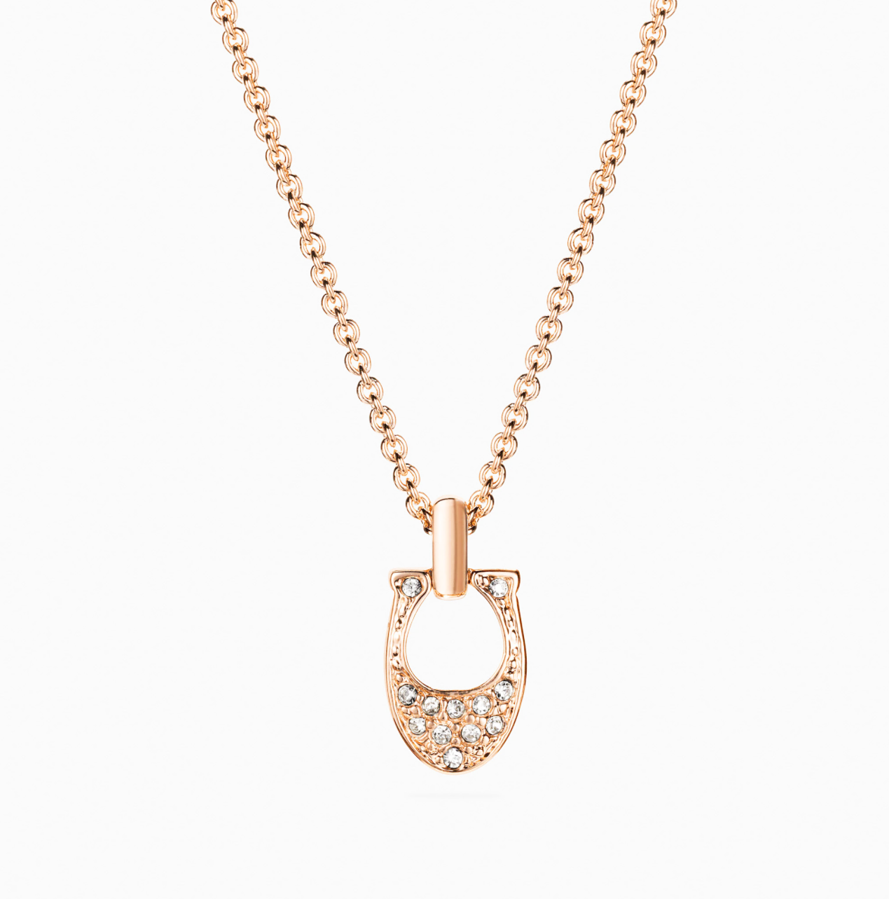Coach necklace rose gold deals