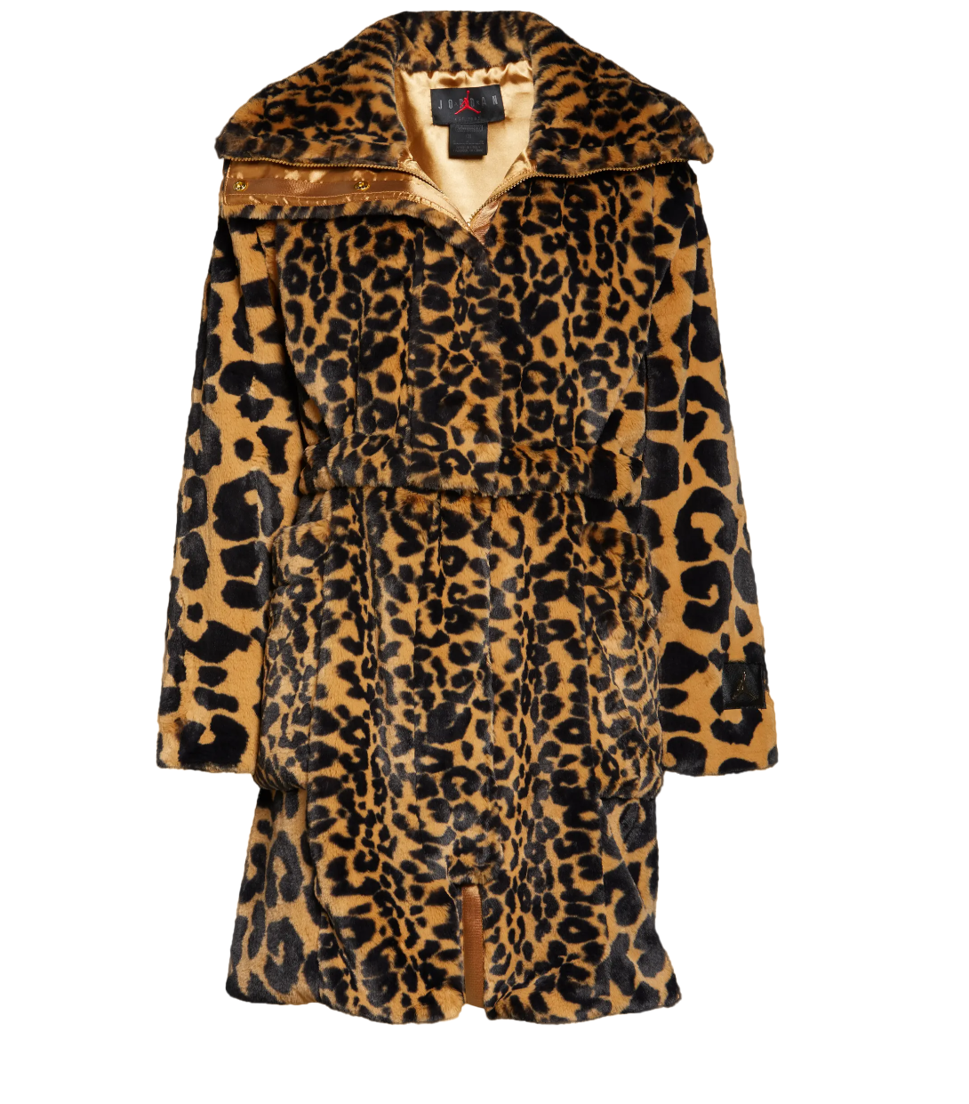 JORDAN Holiday Utility Collection Court-to-Runway Animal Print Convertible Faux Fur Jacket - S (4-6)