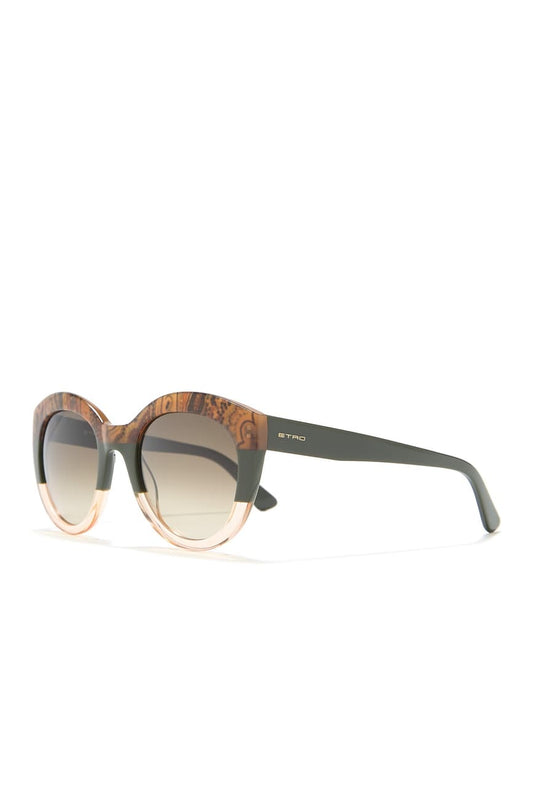 Etro Paisley & Green 52mm Oversized Sunglasses