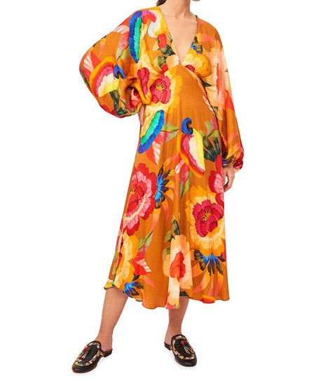 Farm Rio Cashew Floral Maxi Dress - Size L