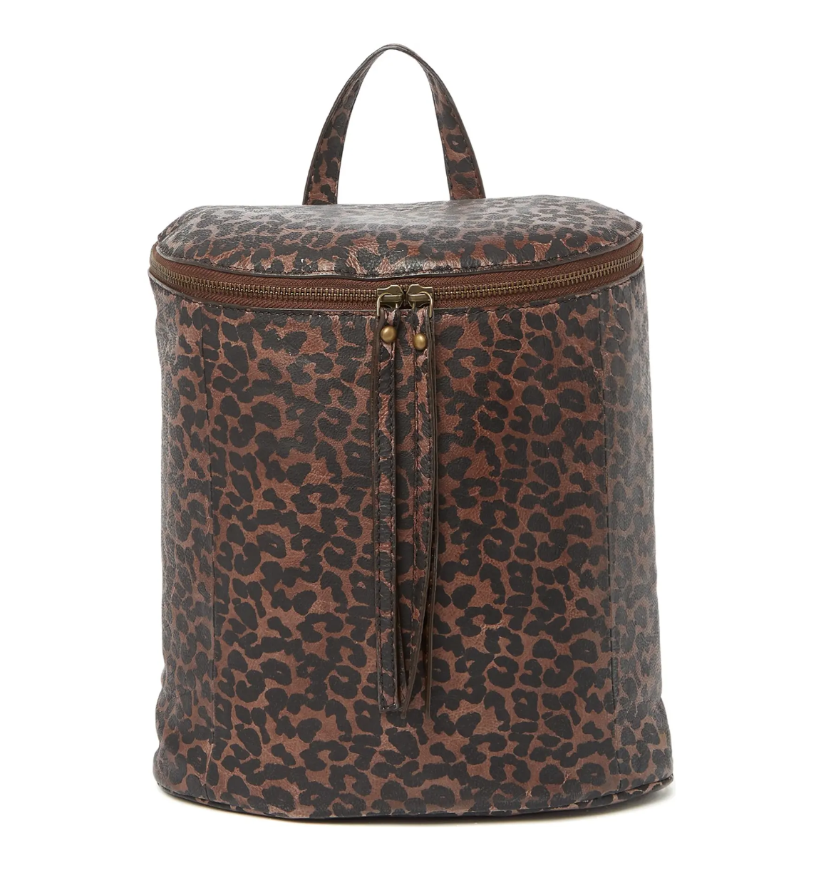 Frye Maddie Leopard Print Leather Backpack