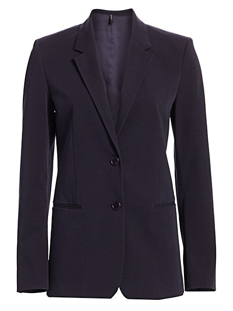 Helmut Lang Rider Notch Lapel Two-Button Blazer - Size 8