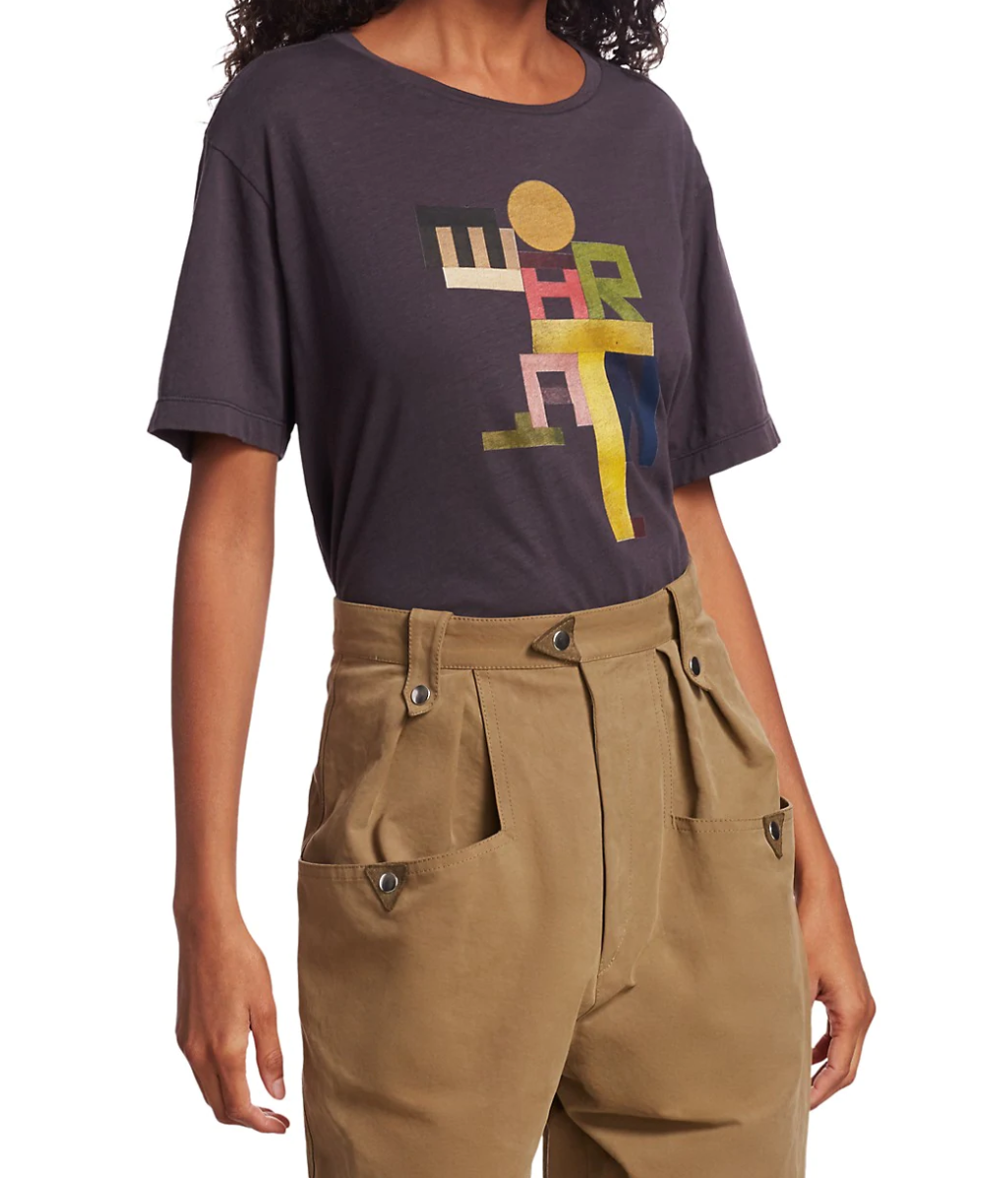 Isabel Marant Etoile Zewel Graphic T-Shirt - Size – Dezigner Heaven®, LLC.