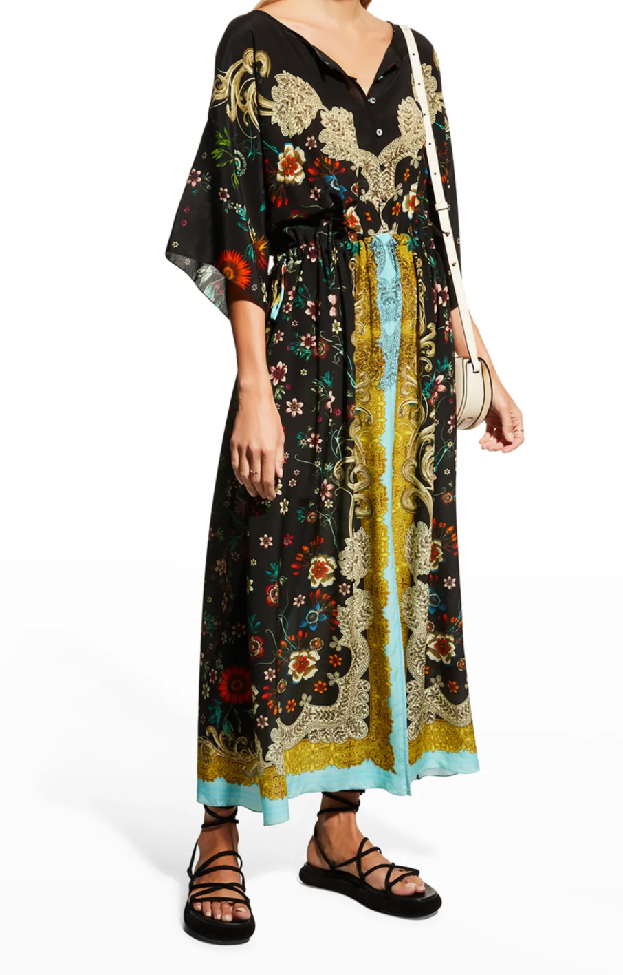 Johhny Was Botan Thalia Dress w/ Slip - Size L