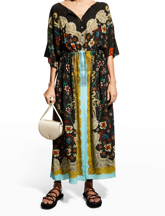 Johhny Was Botan Thalia Dress w/ Slip - Size L