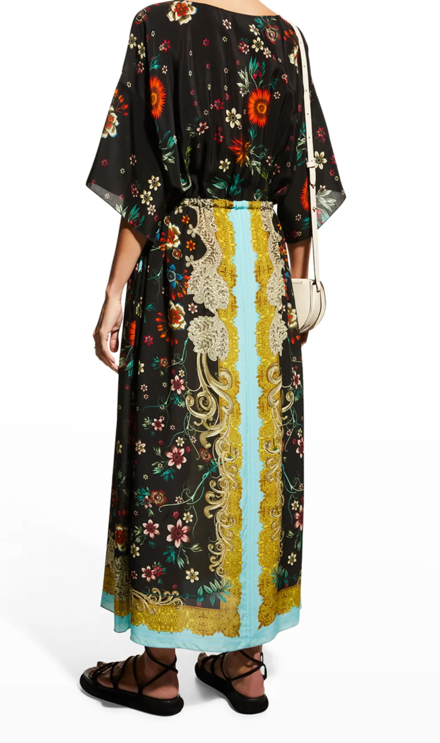 Johhny Was Botan Thalia Dress w/ Slip - Size L