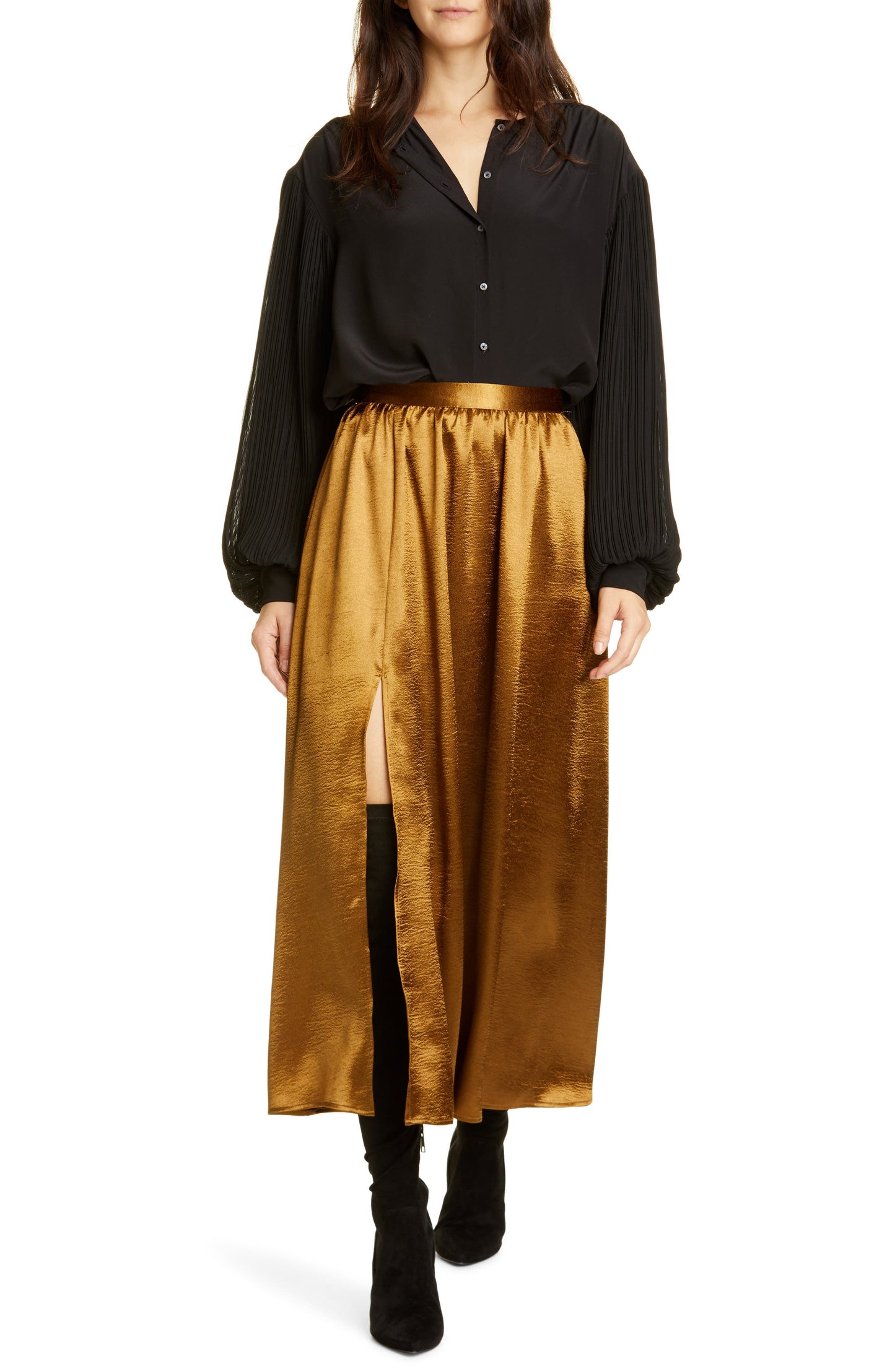 Joie Duffy Skirt Lacquer