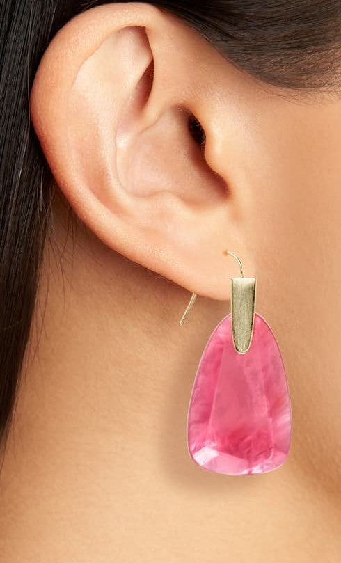 Kendra Scott Marty 14K Rose Gold Plated Brass Drop Earrings