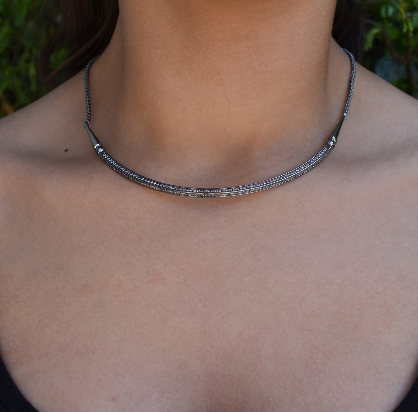 Kendra Scott Scottie Choker Necklace in Antique Silver