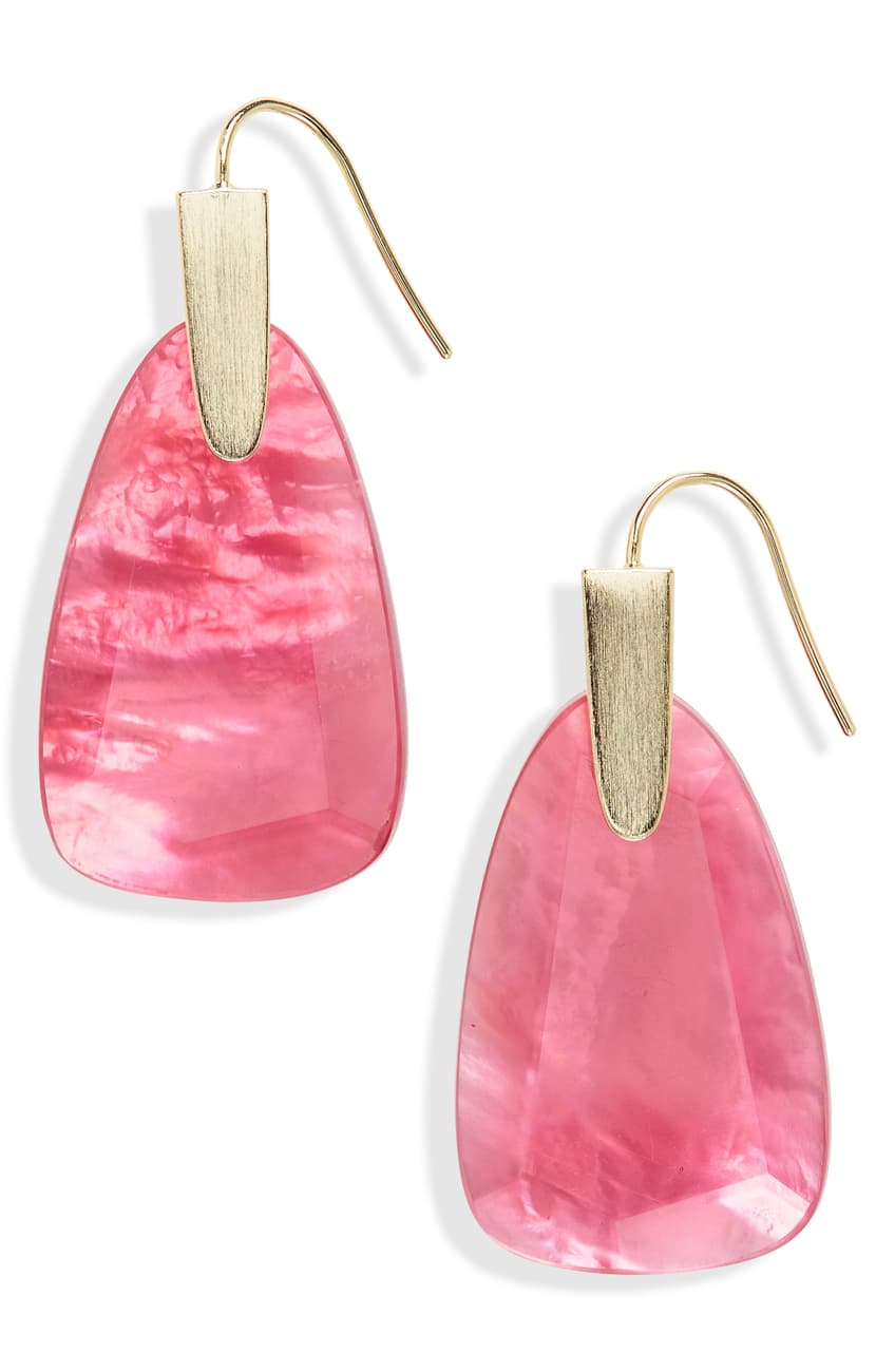 Kendra Scott Marty 14K Rose Gold Plated Brass Drop Earrings