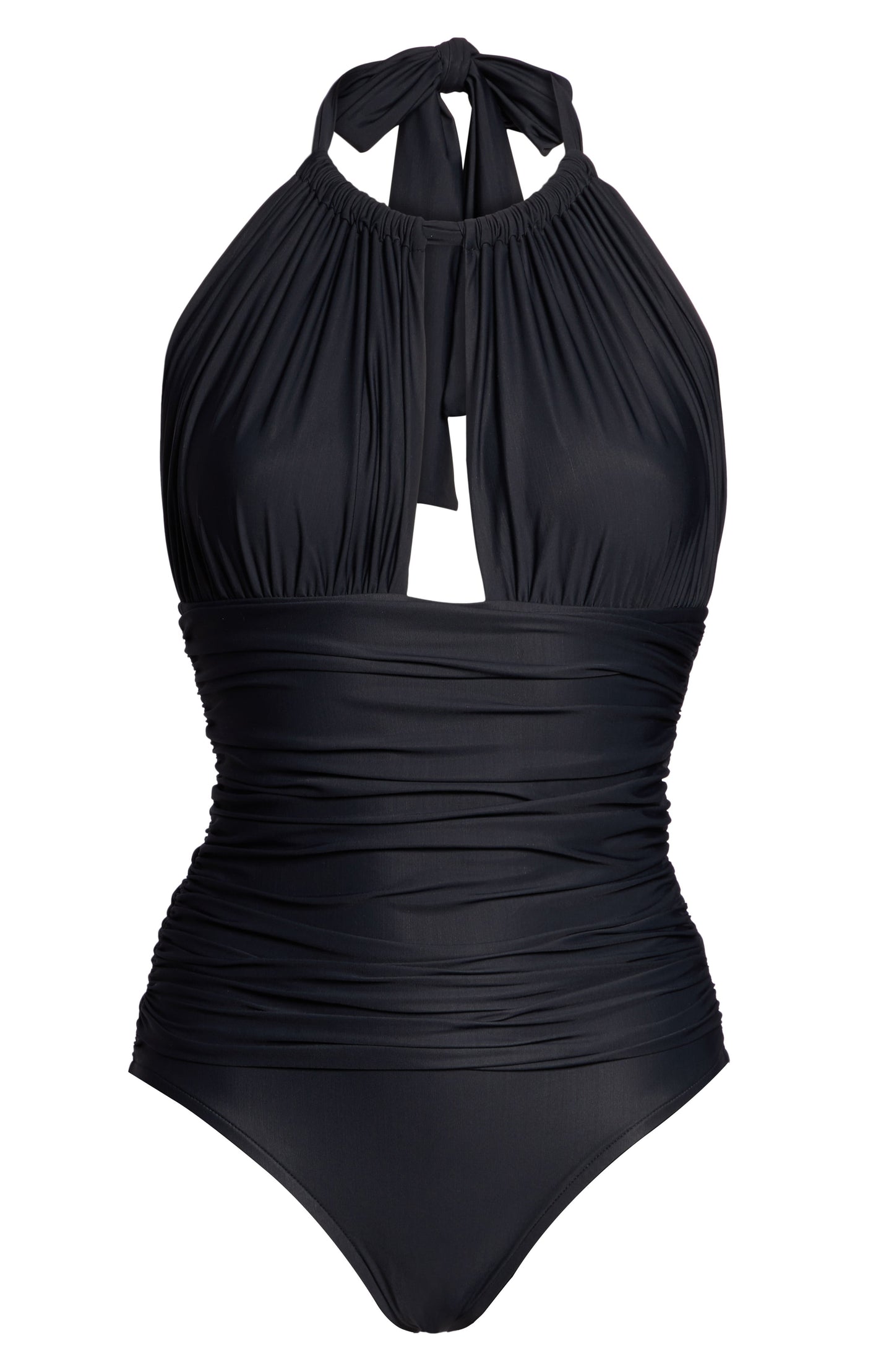 Lenny Niemeyer Ruched Halter Maillot - Size M