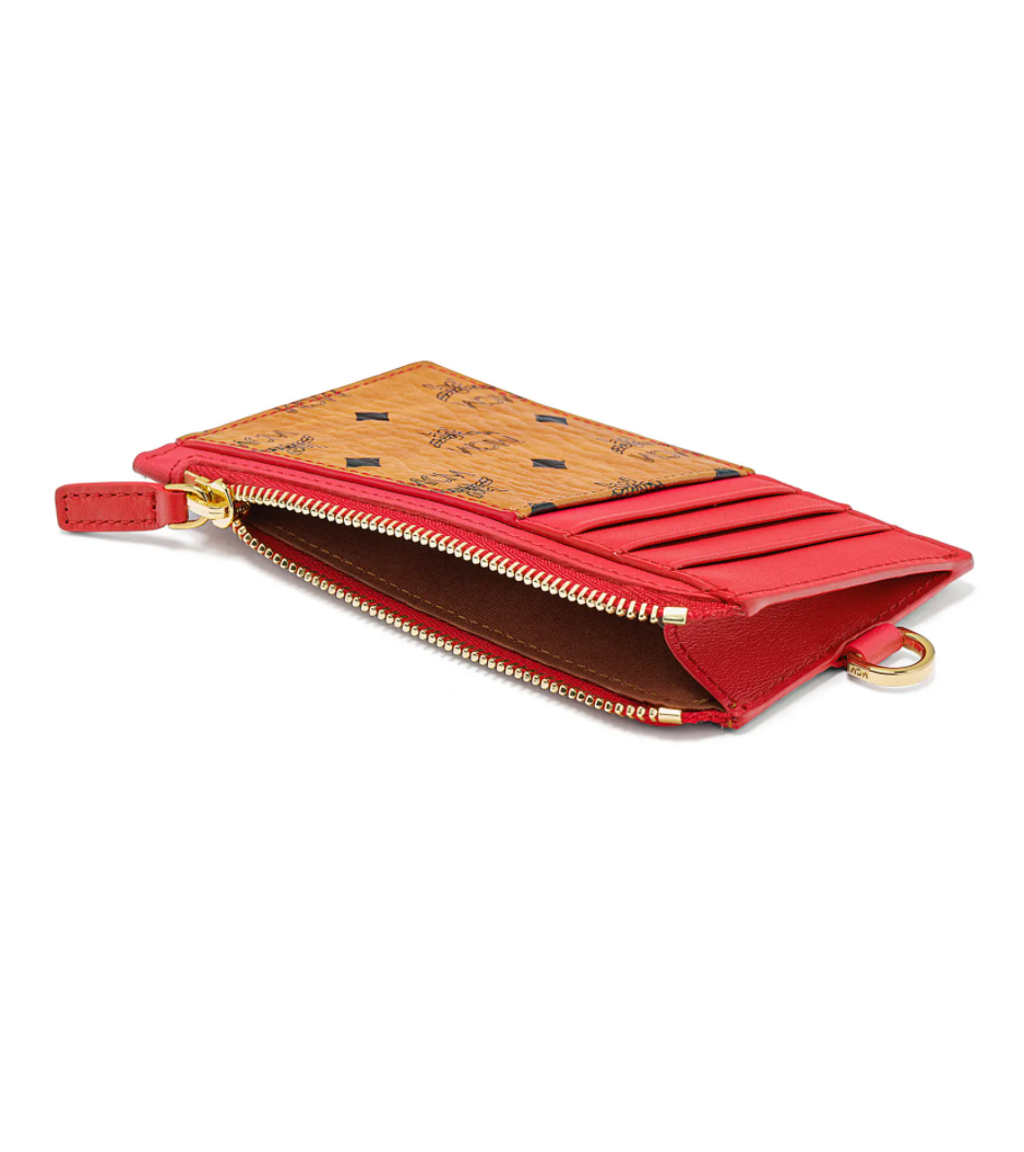MCM Visetos Lanyard Card Holder