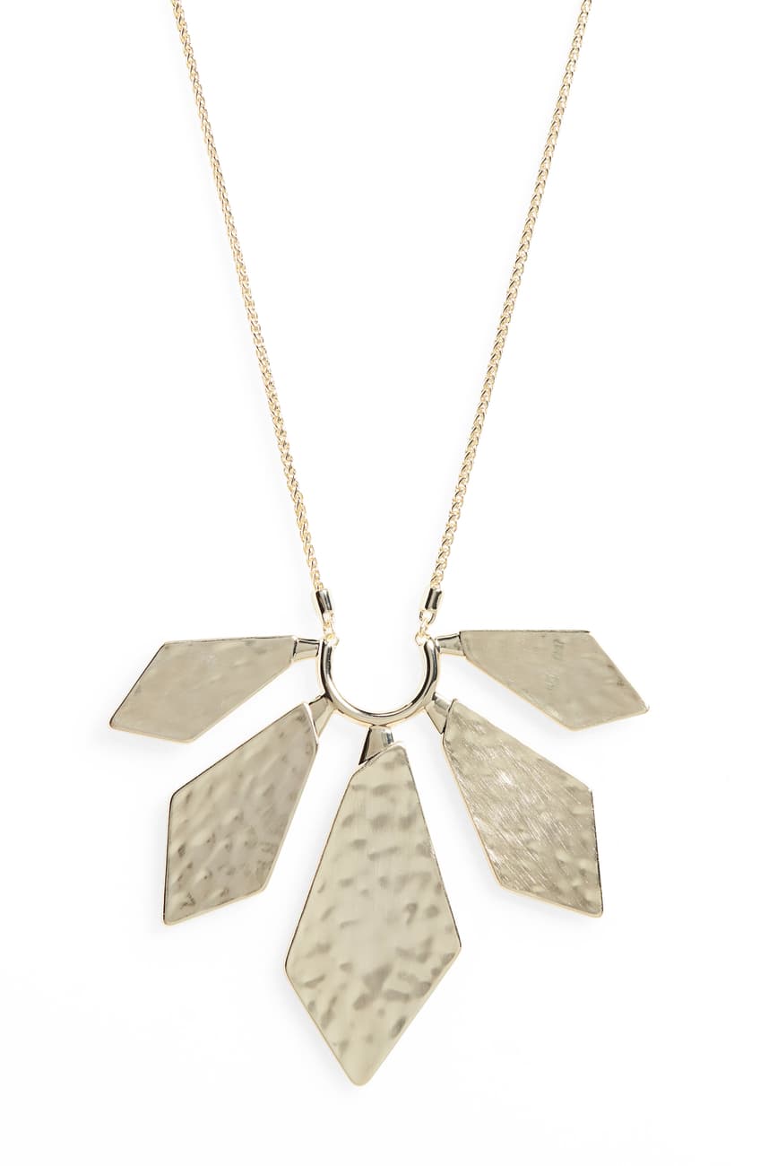 Kendra Scott Mari Metal Long Pendant Necklace 14k Gold Plated