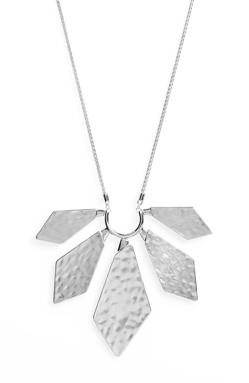 Kendra Scott Mari Metal Long Pendant Necklace in Brass