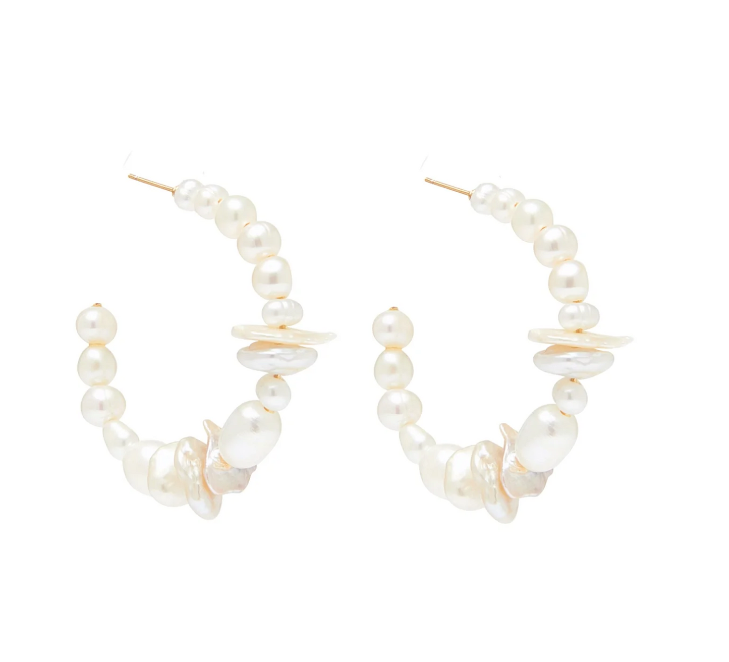 Mignonne Gavigan Gemma Pearly Hoop Earrings