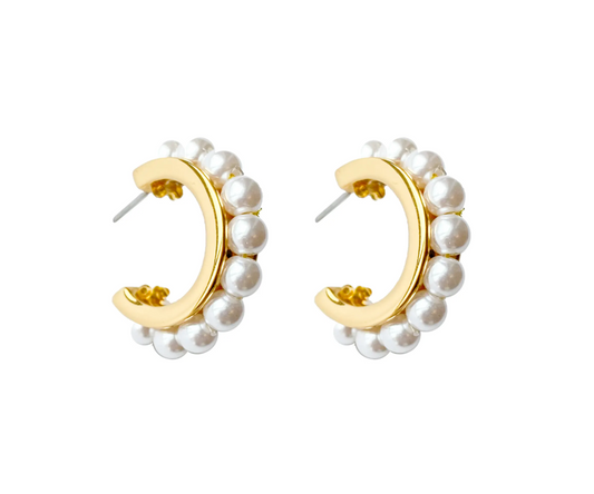 Mignonne Gavigan Wynnie Beaded Huggie Hoop Earrings