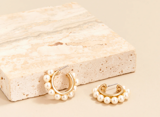 Mignonne Gavigan Wynnie Beaded Huggie Hoop Earrings