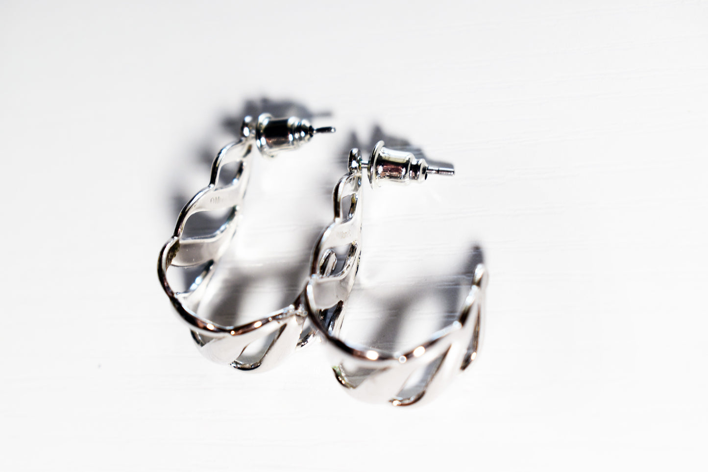Vintage Monet Swirl Drop Earrings