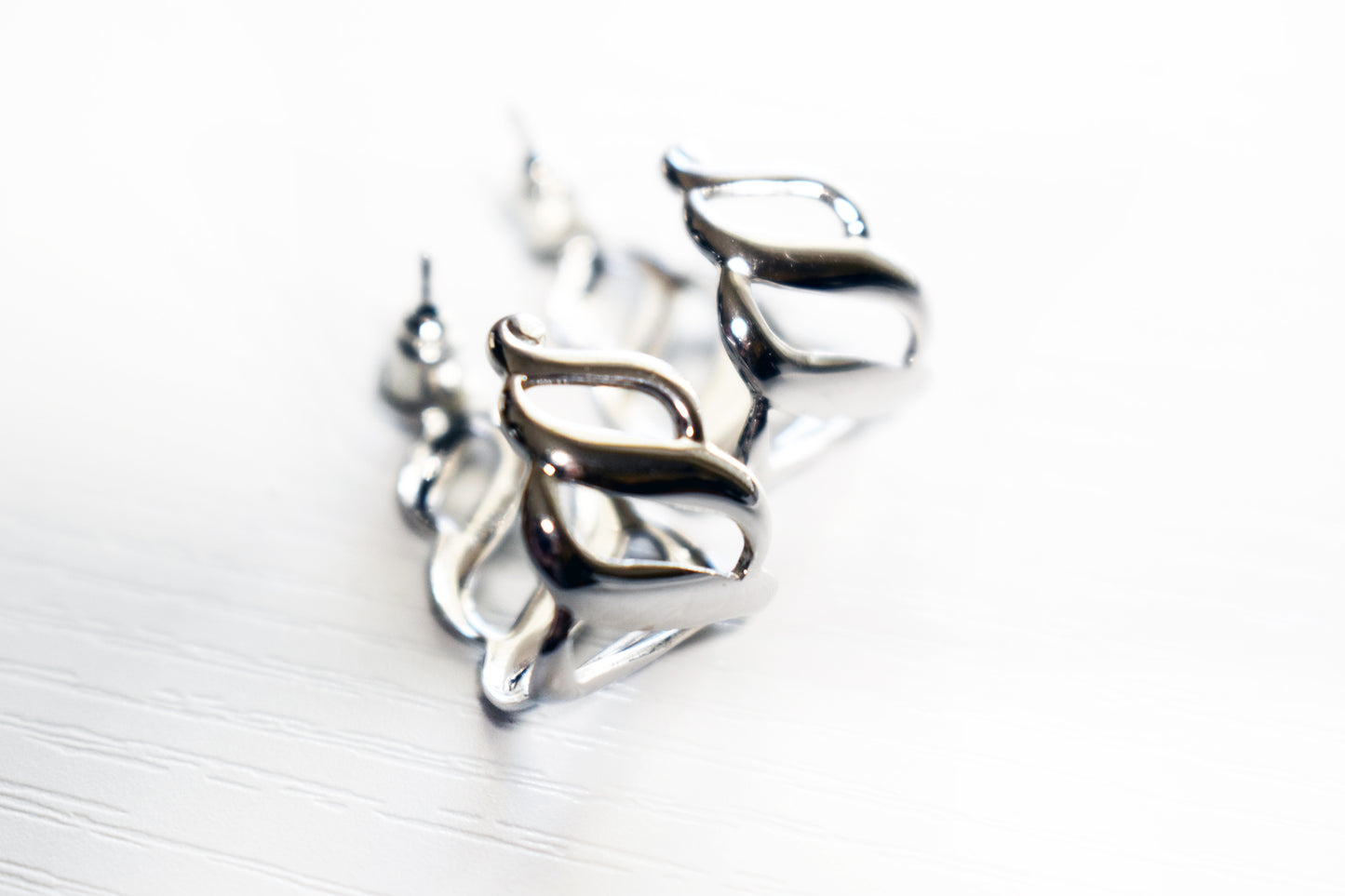 Vintage Monet Swirl Drop Earrings