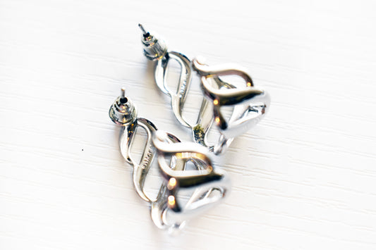 Vintage Monet Swirl Drop Earrings