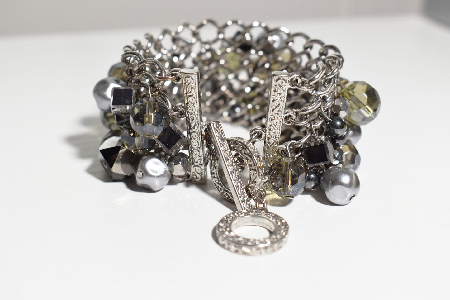 Multi-Beaded Cuff Bracelet