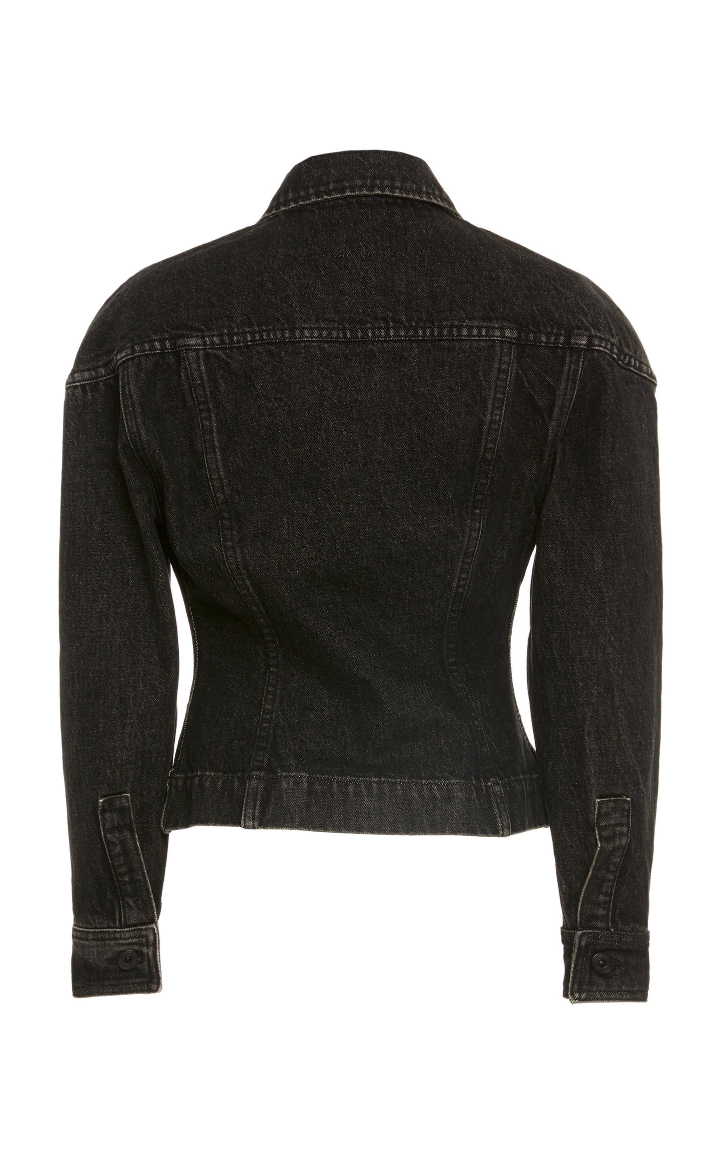 Proenza Schouler White Label Washed Denim Cinched Jean Jacket - Size M