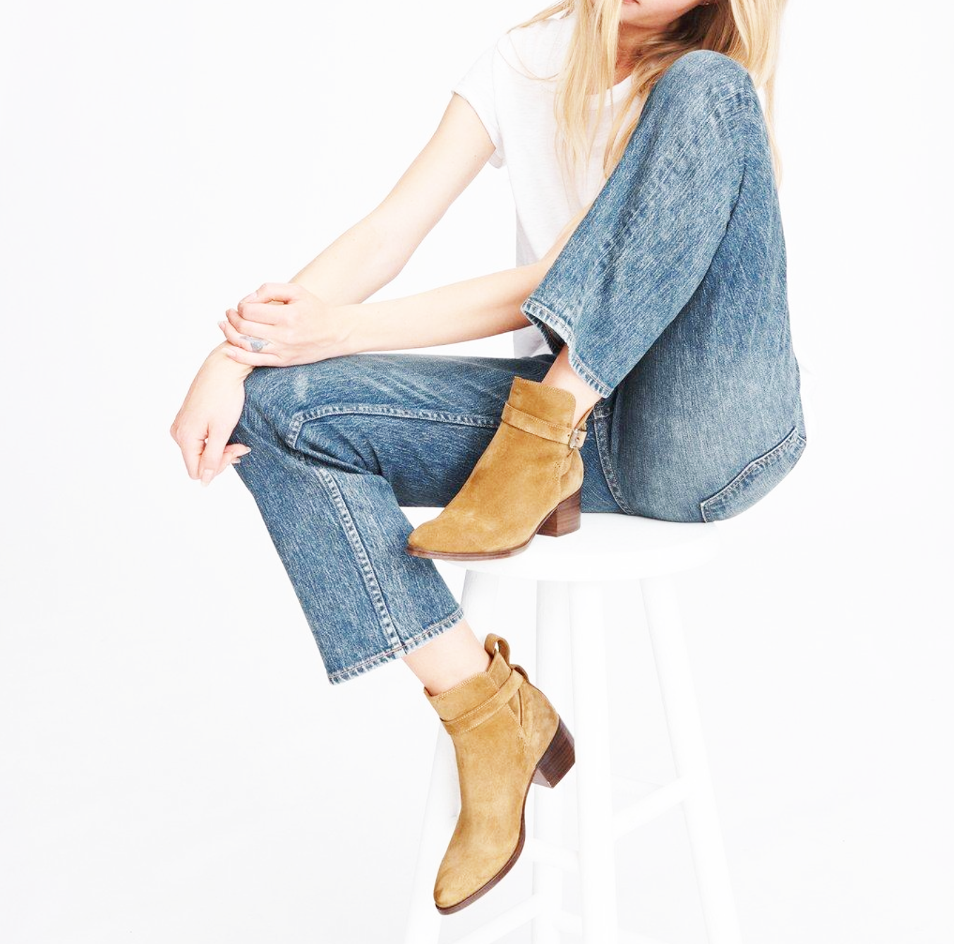 Rag & Bone Walker Buckle Suede Boots - Size 9