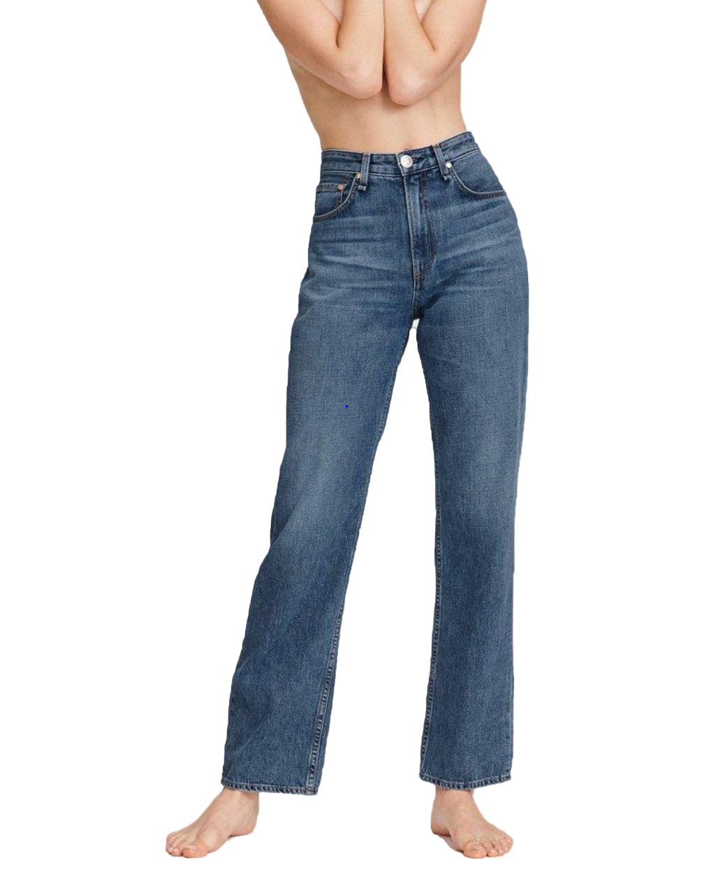 Rag & Bone Super High-Rise Straight Jeans - Size 30