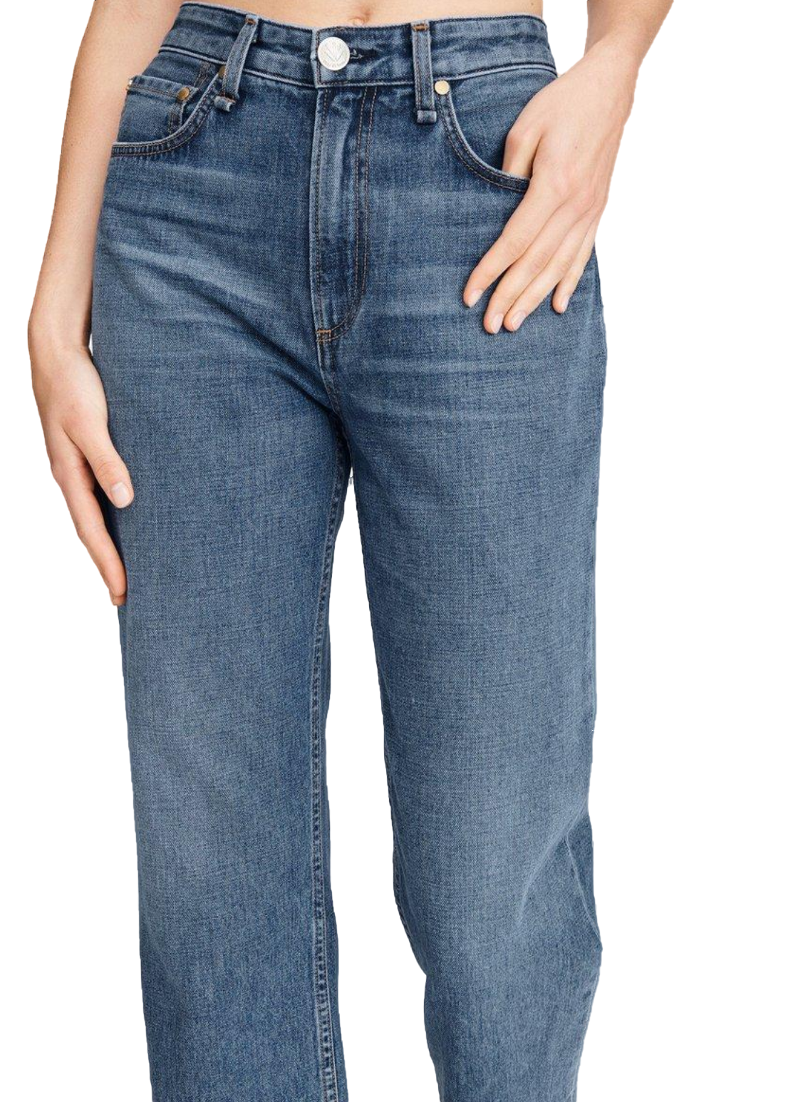 Rag & Bone Super High-Rise Straight Jeans - Size 30
