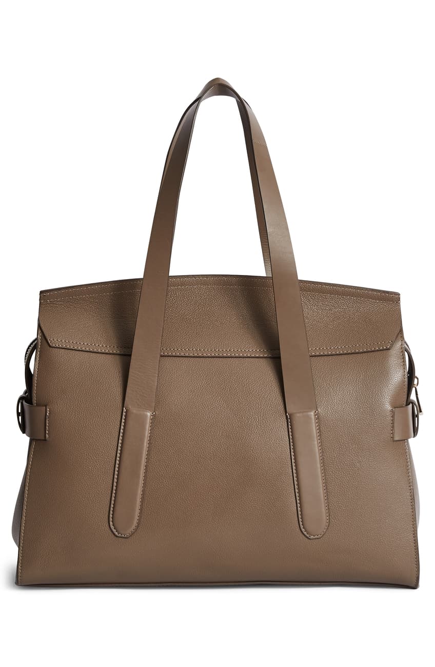 Reiss Chancery Leather Satchel