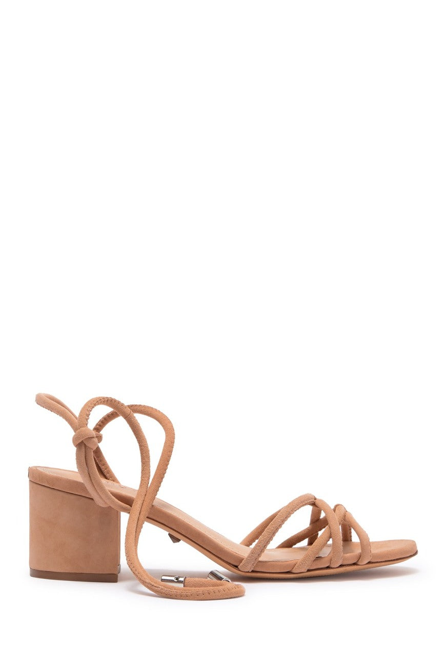 Schutz Marcelly Ankle Tie Suede Sandal - Size 6M
