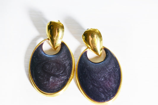 Vintage Simply Whispers Oval Drop Earrings