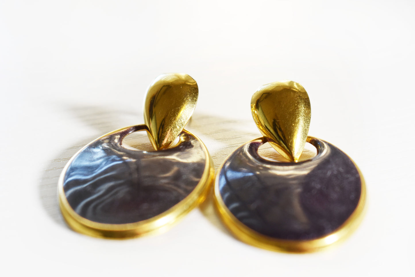 Vintage Simply Whispers Oval Drop Earrings