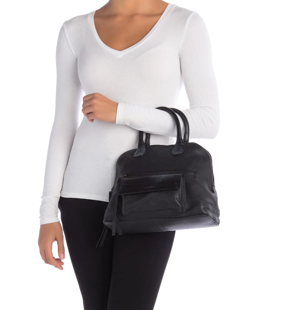 T Tahari Danielle Leather Satchel