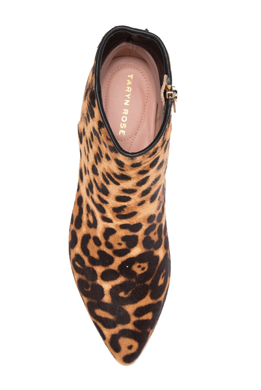 Taryn Rose Nora Leopard Genuine Calf Hair Bootie - Size 7M