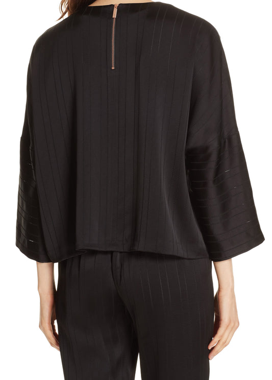 Ted Baker London Cropped Ruched Blouse - Size 8/10
