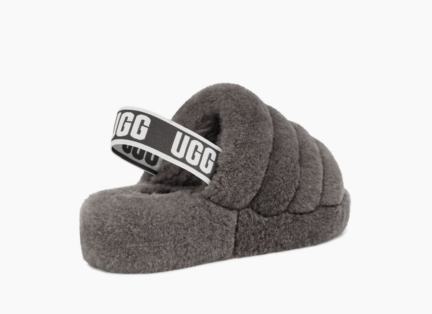 UGG Fluff Yeah Genuine Shearling Slingback Sandal - Size 9