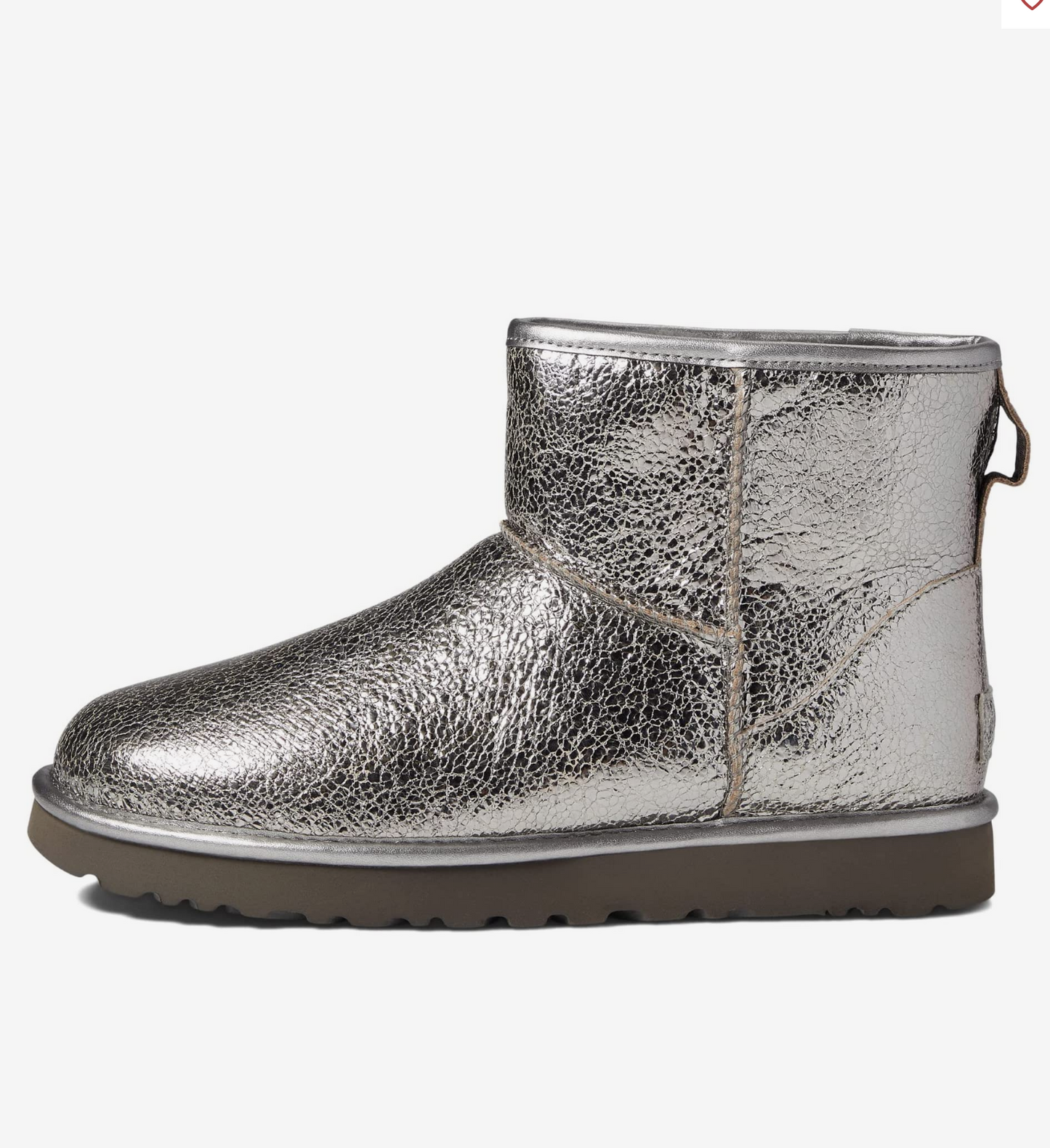 UGG Classic Mini Metallic Sparkle Boot - Size 7
