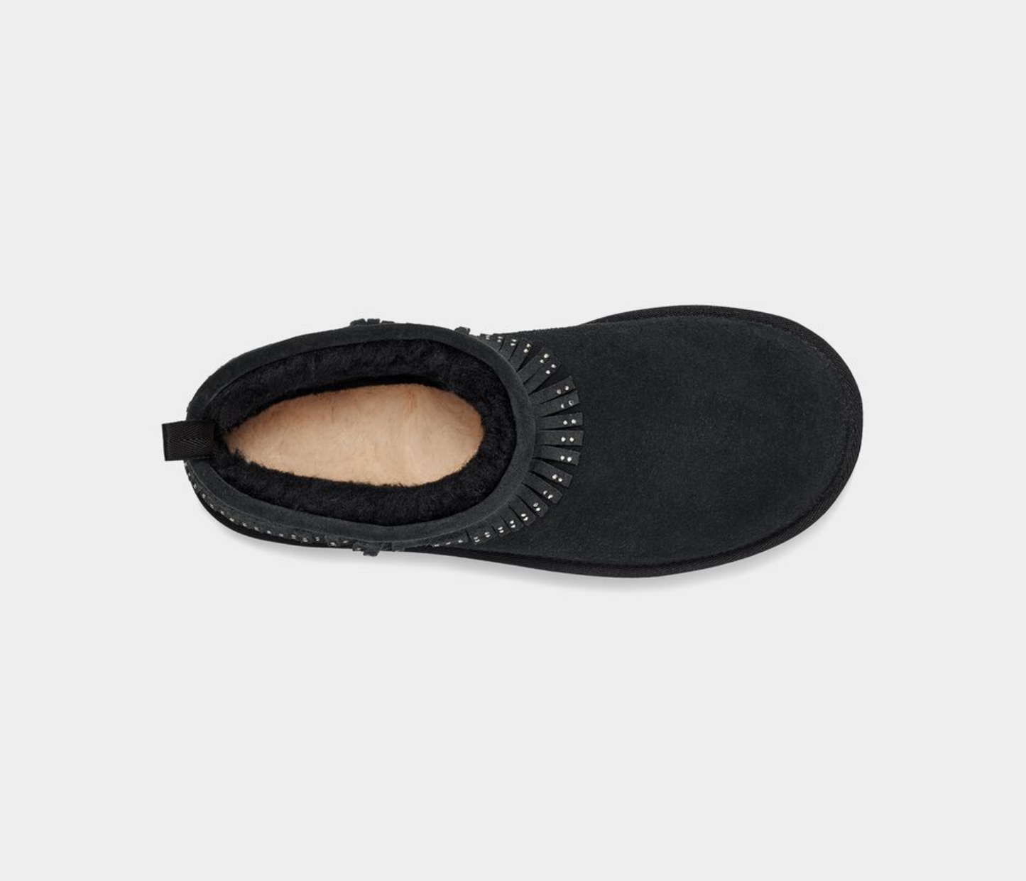 UGG Ultra Mini Fringe Bling - Black - Size 8