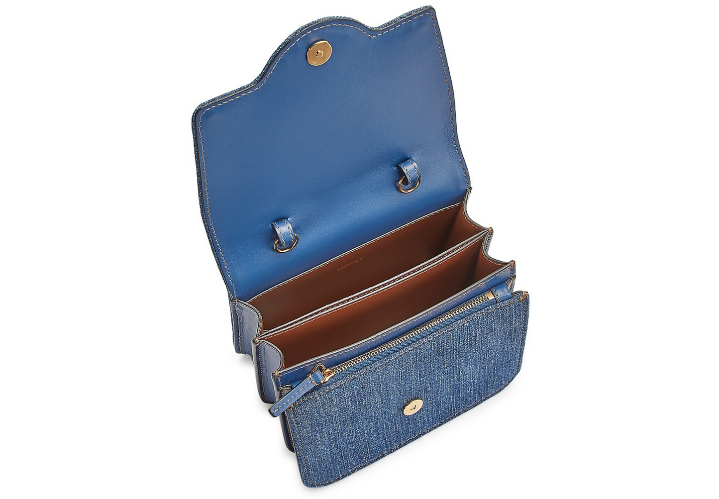 Versace La Medusa Denim Shoulder Bag