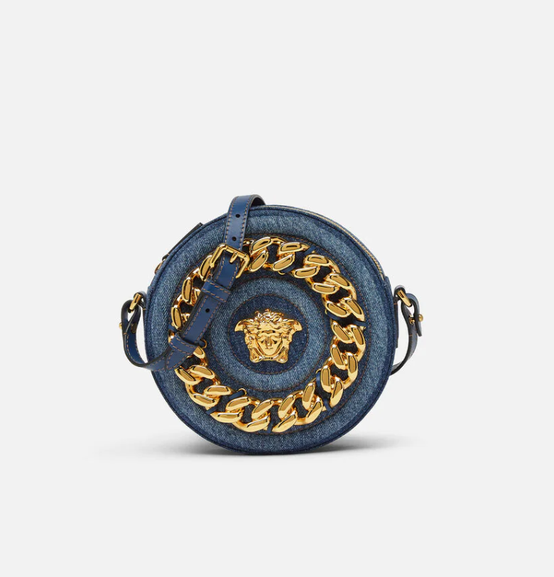 Versace La Medusa Round Crossbody Bag