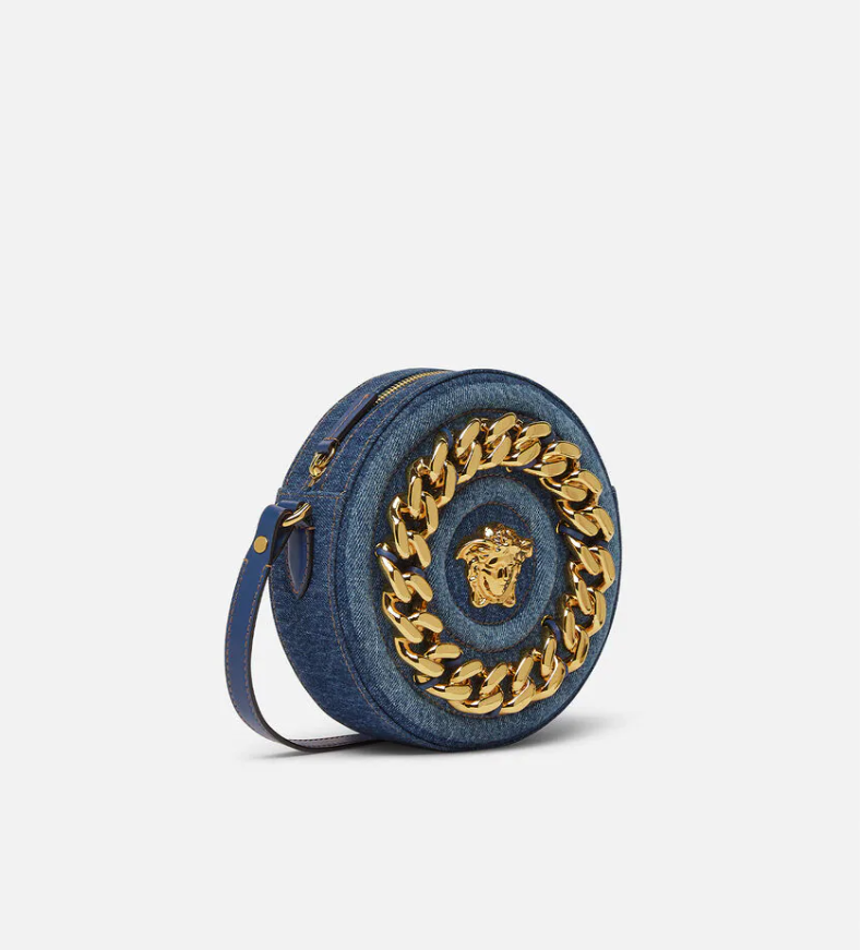 Versace La Medusa Round Crossbody Bag
