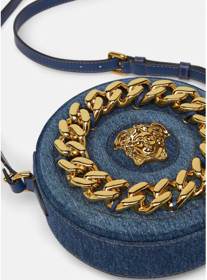 Versace La Medusa Round Crossbody Bag