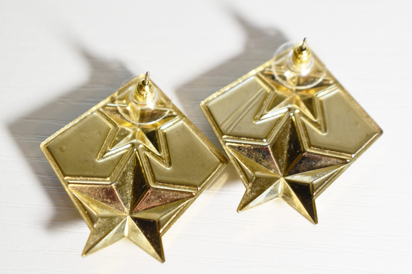 Vintage Cresent Moon & Stars Earrings
