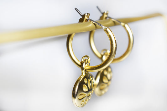 Vintage Laser Cut Hoop Drops