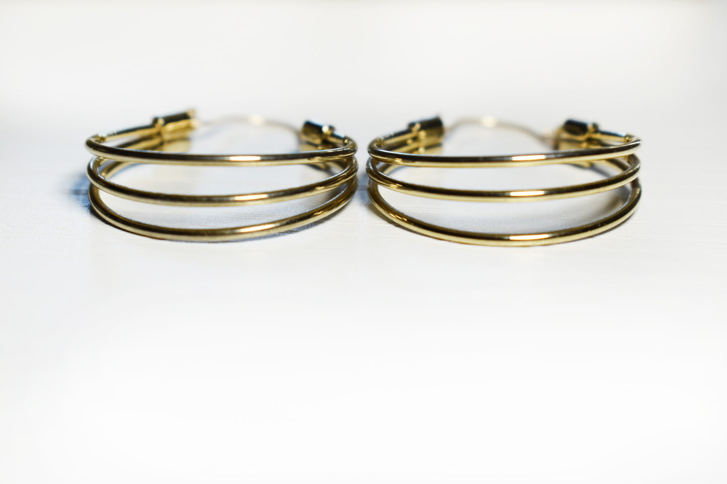 Vintage Multi Wire Cable Linked Hoops