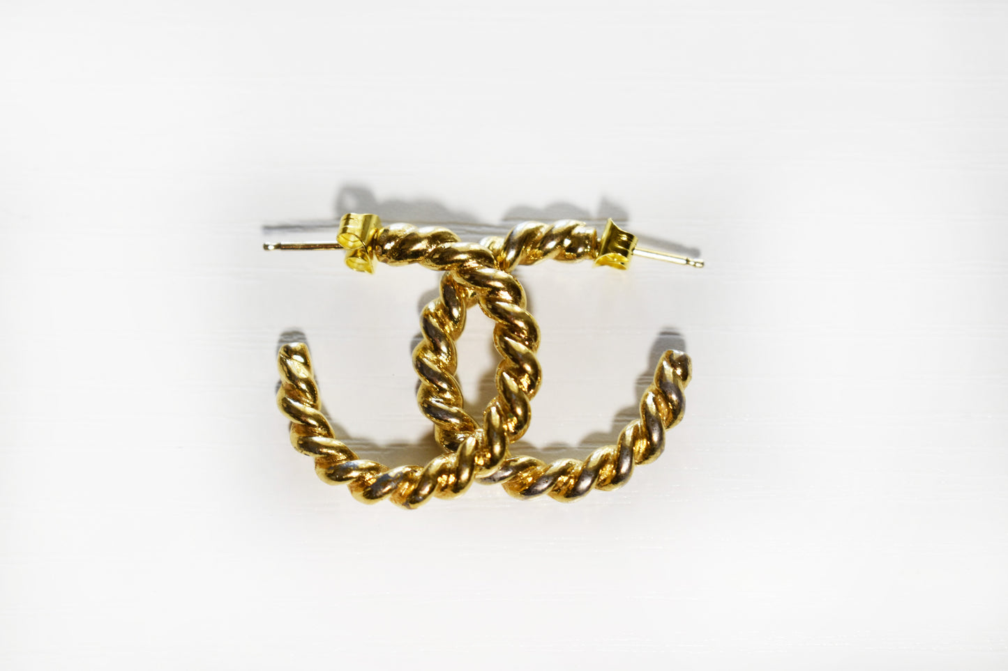 Vintage Classic Twisted Hoops
