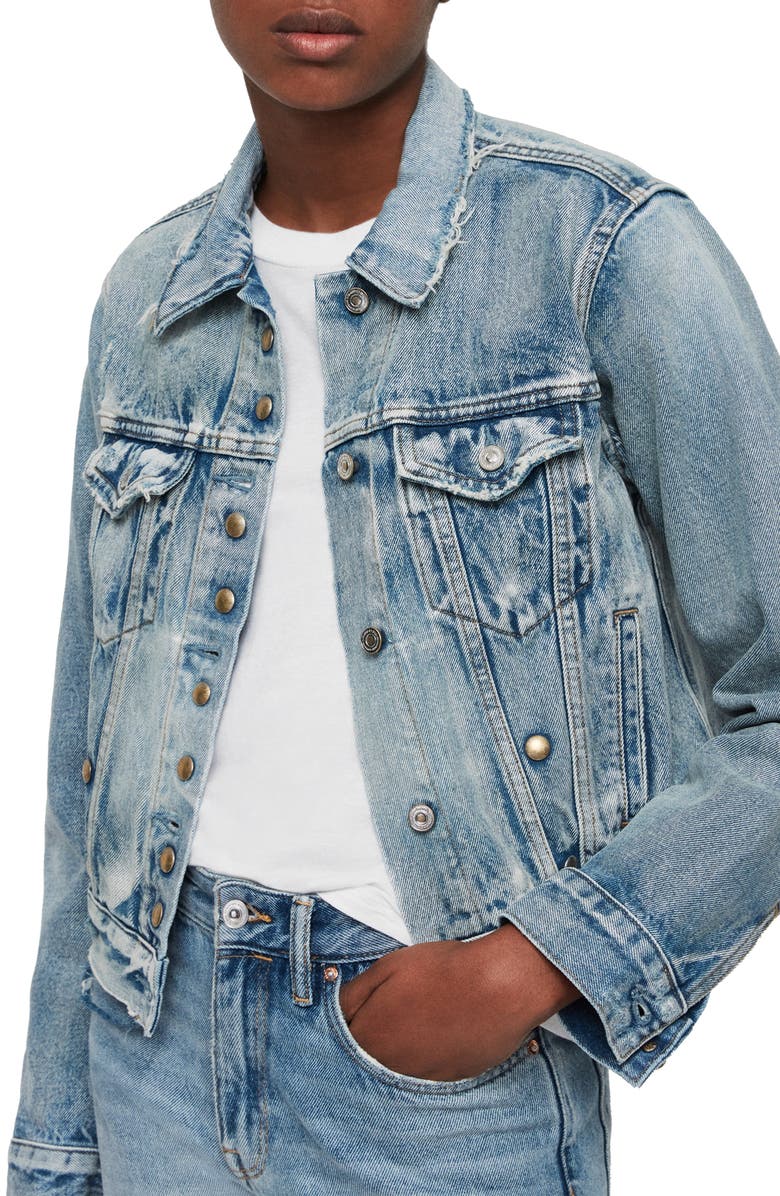 Allsaints Lexi Snap Denim Jacket - Size XS